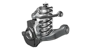 Rear Spindle Knuckle with Hub Bearing Assembly